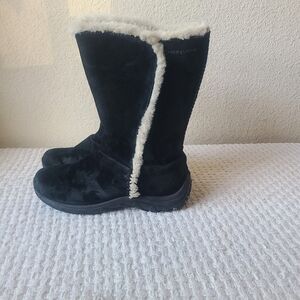 Patagonia Lugano Black Waterproof Suede Boots Women's Size 9.5